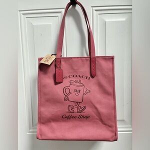 Coach Coffee Shop Tote Limited Edition Pink